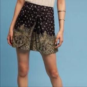 Hei Hei Black  Luna Faux Wrap Skirt Skort Medium